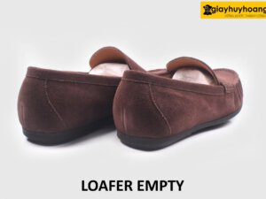 Giày lười nam da lộn đế thấp Mocasin Loafer EMPTY 015