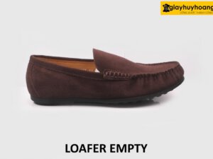 Giày lười nam da lộn đế thấp Mocasin Loafer EMPTY 010