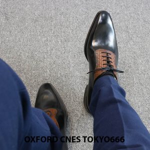 Giày da nam chính hãng Oxford CNES Tokyo666 002