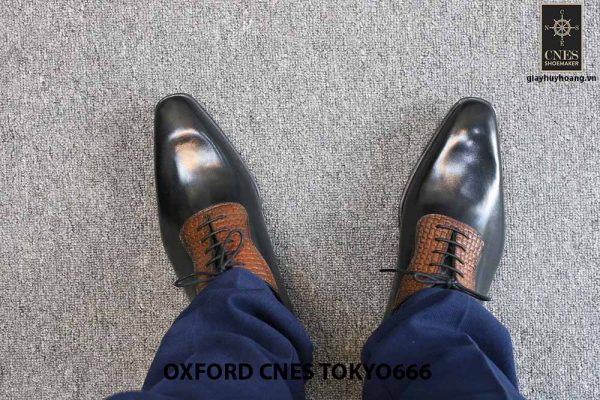 Giày da nam chính hãng Oxford CNES Tokyo666 001
