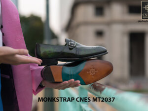 Giày da nam đẹp Monkstrap CNES MT2037 006