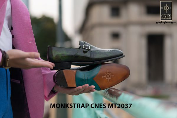 Giày da nam đẹp Monkstrap CNES MT2037 006