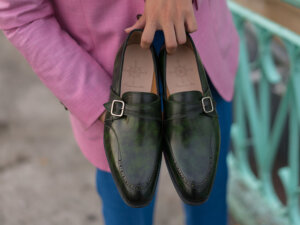 Giày da nam đẹp Monkstrap CNES MT2037 001
