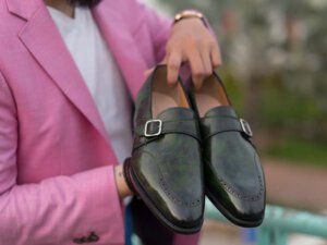 Giày da nam đẹp Monkstrap CNES MT2037 003