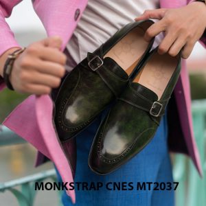 Giày da nam đẹp Monkstrap CNES MT2037 002