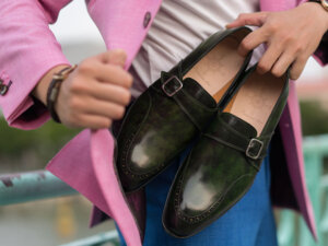 Giày da nam đẹp Monkstrap CNES MT2037 002