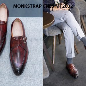 Giày tây nam cao cấp Monkstrap CNES MT2033 002