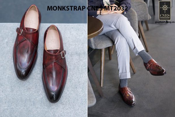 Giày tây nam cao cấp Monkstrap CNES MT2033 002