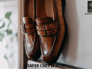 Giày tây nam lười da Loafer CNES LF2027 003