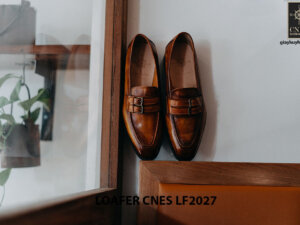 Giày tây nam lười da Loafer CNES LF2027 001