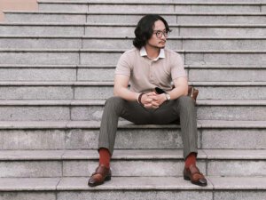 Giày da nam xỏ khóa Monkstrap CNES MT2015 006