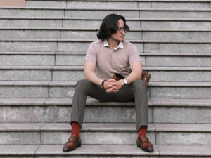 Giày da nam xỏ khóa Monkstrap CNES MT2015 005