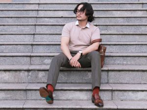 Giày da nam xỏ khóa Monkstrap CNES MT2015 004