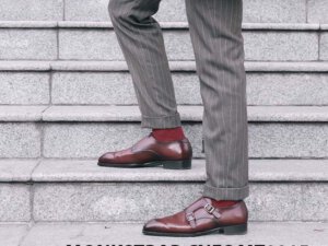 Giày da nam xỏ khóa Monkstrap CNES MT2015 001