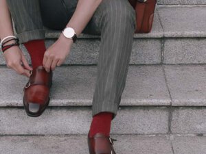 Giày da nam xỏ khóa Monkstrap CNES MT2015 003