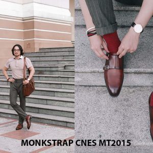 Giày da nam xỏ khóa Monkstrap CNES MT2015 002