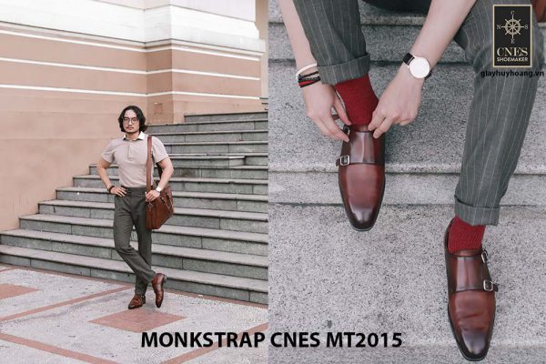 Giày da nam xỏ khóa Monkstrap CNES MT2015 002