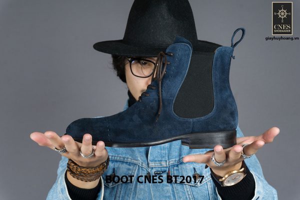 Giày da nam cổ cao Chelsea Boot CNES BT2017 001