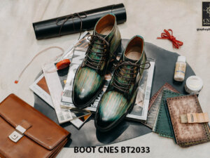 Giày cột dây cổ cao Boot CNES BT2033 001