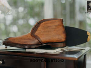 Giày tây nam cổ lửng Chukka Boot CNES BT2043 004