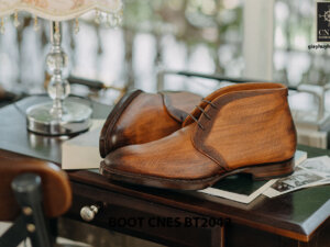 Giày tây nam cổ lửng Chukka Boot CNES BT2043 003