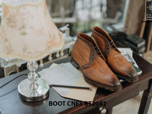 Giày tây nam cổ lửng Chukka Boot CNES BT2043 002