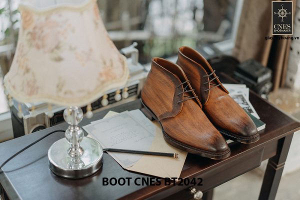 Giày tây nam cổ lửng Chukka Boot CNES BT2043 002