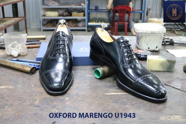 Giày da nam màu đen Oxford Marengo U1943 006