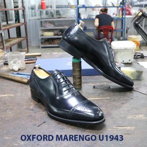 Giày da nam màu đen Oxford Marengo U1943 005