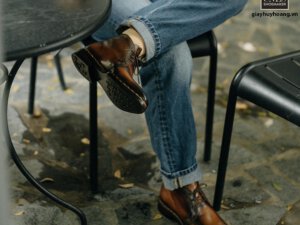 Giày da nam chính hãng Chukka Boot CNES BT2044 004