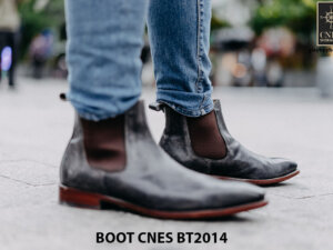 Giày tây nam cổ cao Chelsea Boot CNES BT2014 001