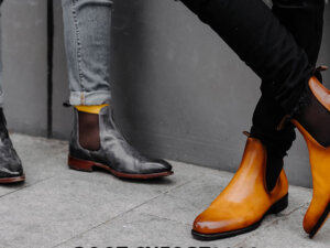 Giày tây nam cổ cao Chelsea Boot CNES BT2014 003