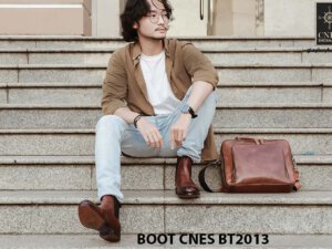Giày da nam Chelsea Boot CNES BT2013 008