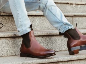 Giày da nam Chelsea Boot CNES BT2013 006