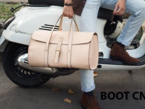 Giày da nam cổ lửng Chukka Boot CNES BT2039 006