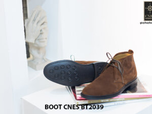 Giày da nam cổ lửng Chukka Boot CNES BT2039 003