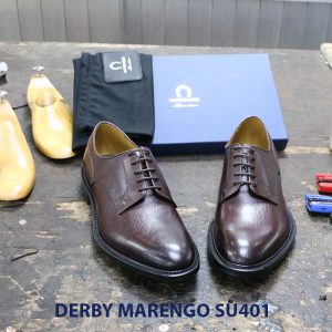 [Outlet size 39+43] Giày da dập vân Derby Marengo SU401 007