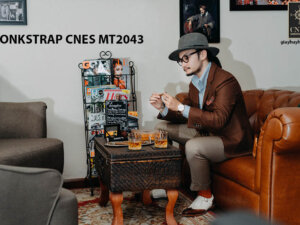 Giày da nam đế cao Monkstrap CNES MT2043 004