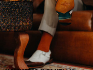 Giày da nam đế cao Monkstrap CNES MT2043 001