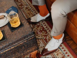 Giày da nam đế cao Monkstrap CNES MT2043 001