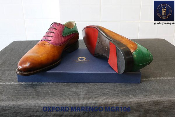 [Outlet Size 41] Giày da nam Saddle Oxford Marengo MGR106 006