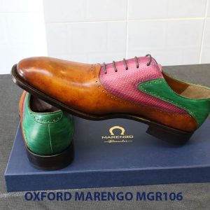 [Outlet Size 41] Giày da nam Saddle Oxford Marengo MGR106 005