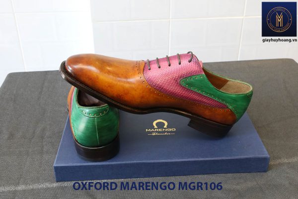 [Outlet Size 41] Giày da nam Saddle Oxford Marengo MGR106 005