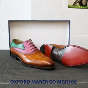 [Outlet Size 41] Giày da nam Saddle Oxford Marengo MGR106 003
