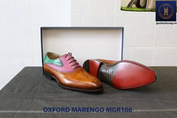 [Outlet Size 41] Giày da nam Saddle Oxford Marengo MGR106 003