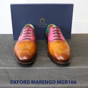 [Outlet Size 41] Giày da nam Saddle Oxford Marengo MGR106 002