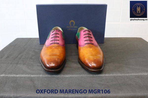 [Outlet Size 41] Giày da nam Saddle Oxford Marengo MGR106 002