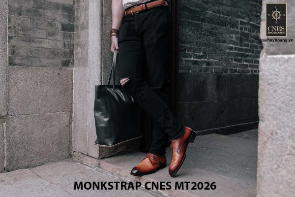 Giày tây nam cao cấp Monkstrap CNES MT2026 002
