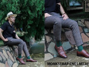 Giày da nam hai khóa Monkstrap CNES MT2016 002