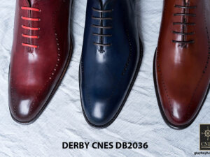 Giày da nam da bê đẹp Derby CNES DB2036 008